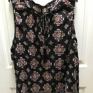 RDI sleeveless blouse tank tassles 1X 2X S16